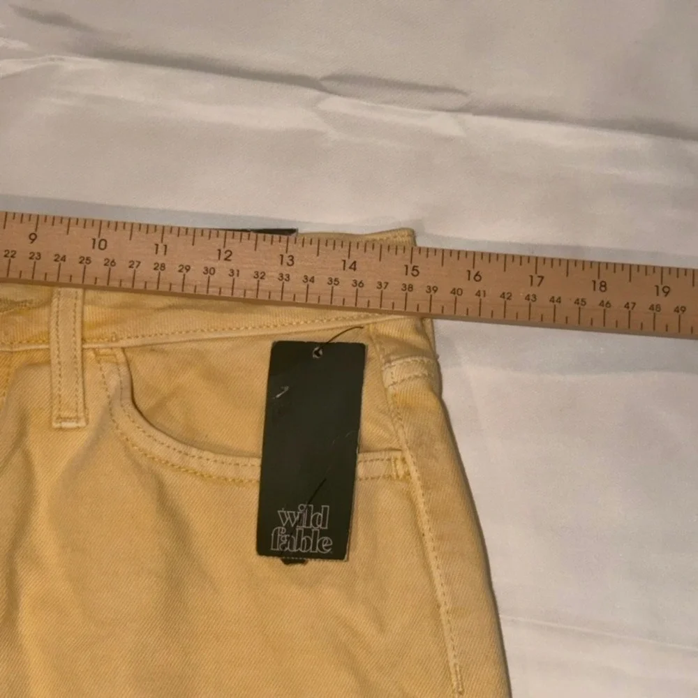 Wild Fable‎ Bermuda Short Women 6/28R Yellow Highest Rise Cottagecore NWT Summer